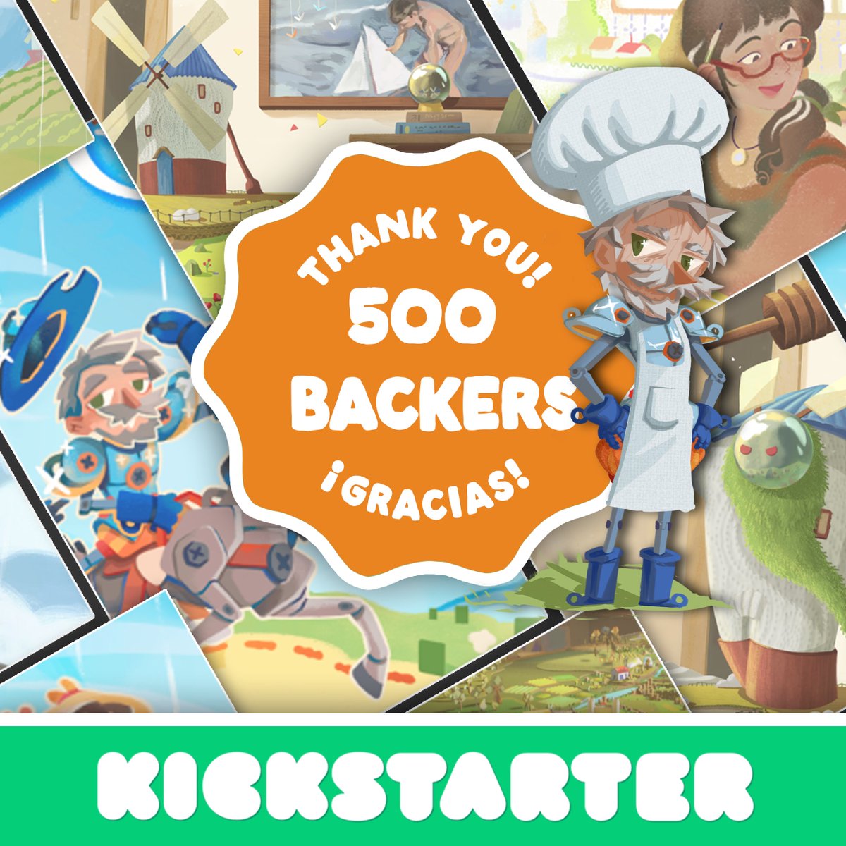 🎉 We’re so proud to announce that we’ve reached over 500 backers on Kickstarter!
500 times THANK YOU to each and every one of you! 🐴💛
We’re absolutely amazed and beyond grateful for your support! 🐏✨
#HidalgoGame #Kickstarter #IndieDev #CozyGames