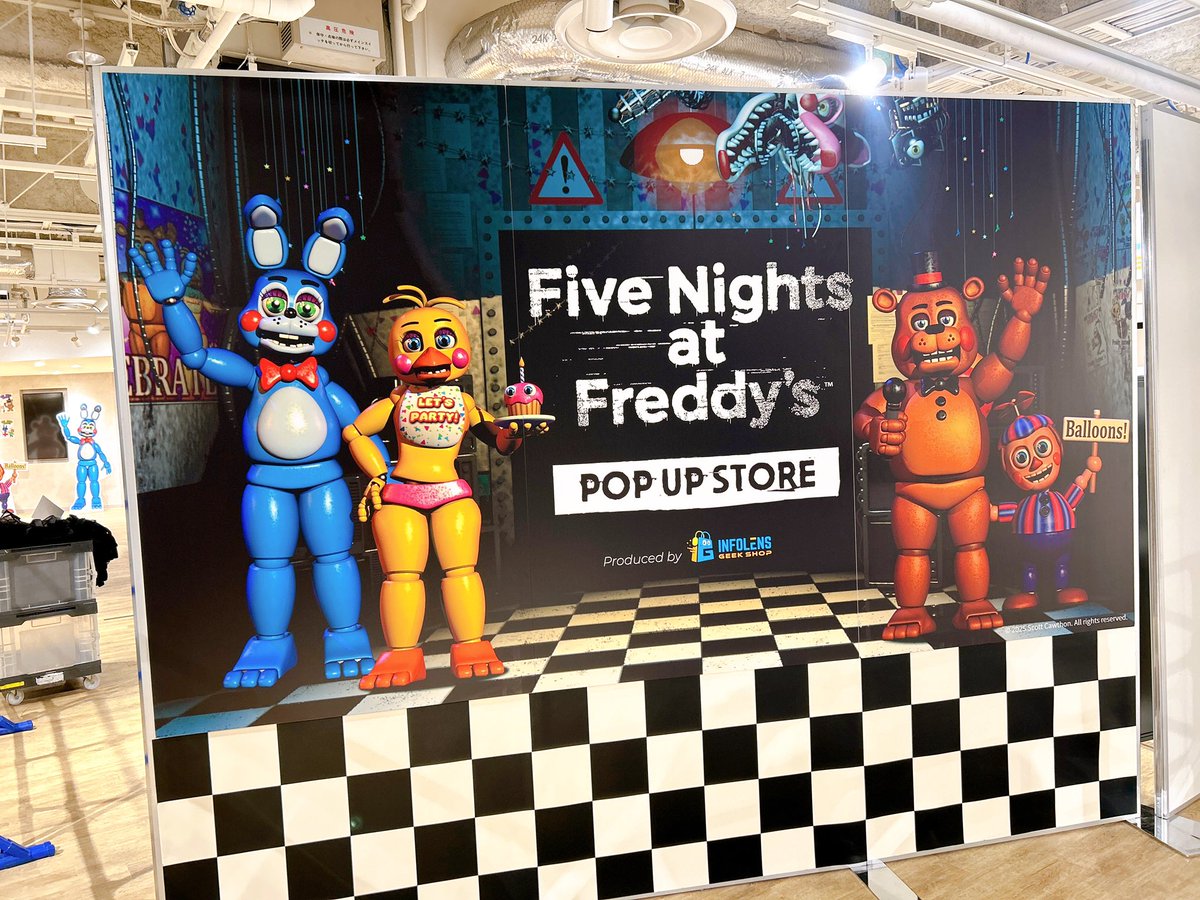 明日ついにOPEN‼️】 🍕Five Nights at Freddy's POP UP STORE in 渋谷