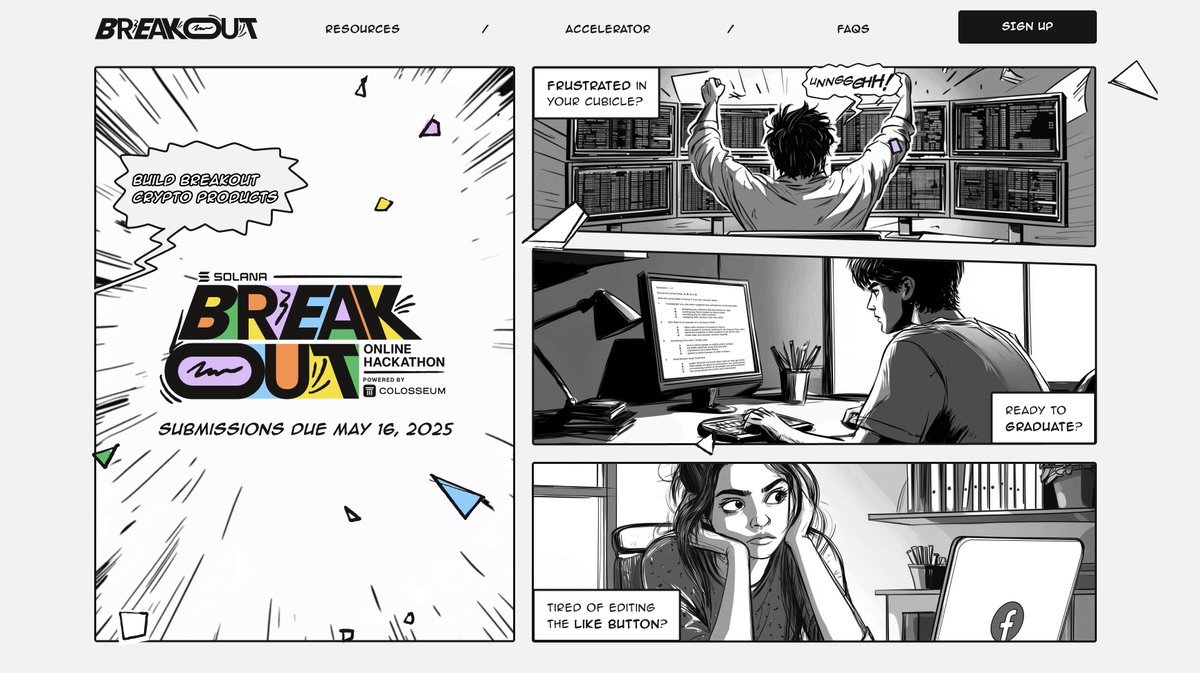 colosseum's tweet image. In less than 24 hours, over 500 builders from 70+ countries have joined the @Solana Breakout Hackathon.

75% of builders are new, with 25% returning.

So far, Breakout is significantly outpacing Radar, our previous hackathon (which was the largest in crypto's history).