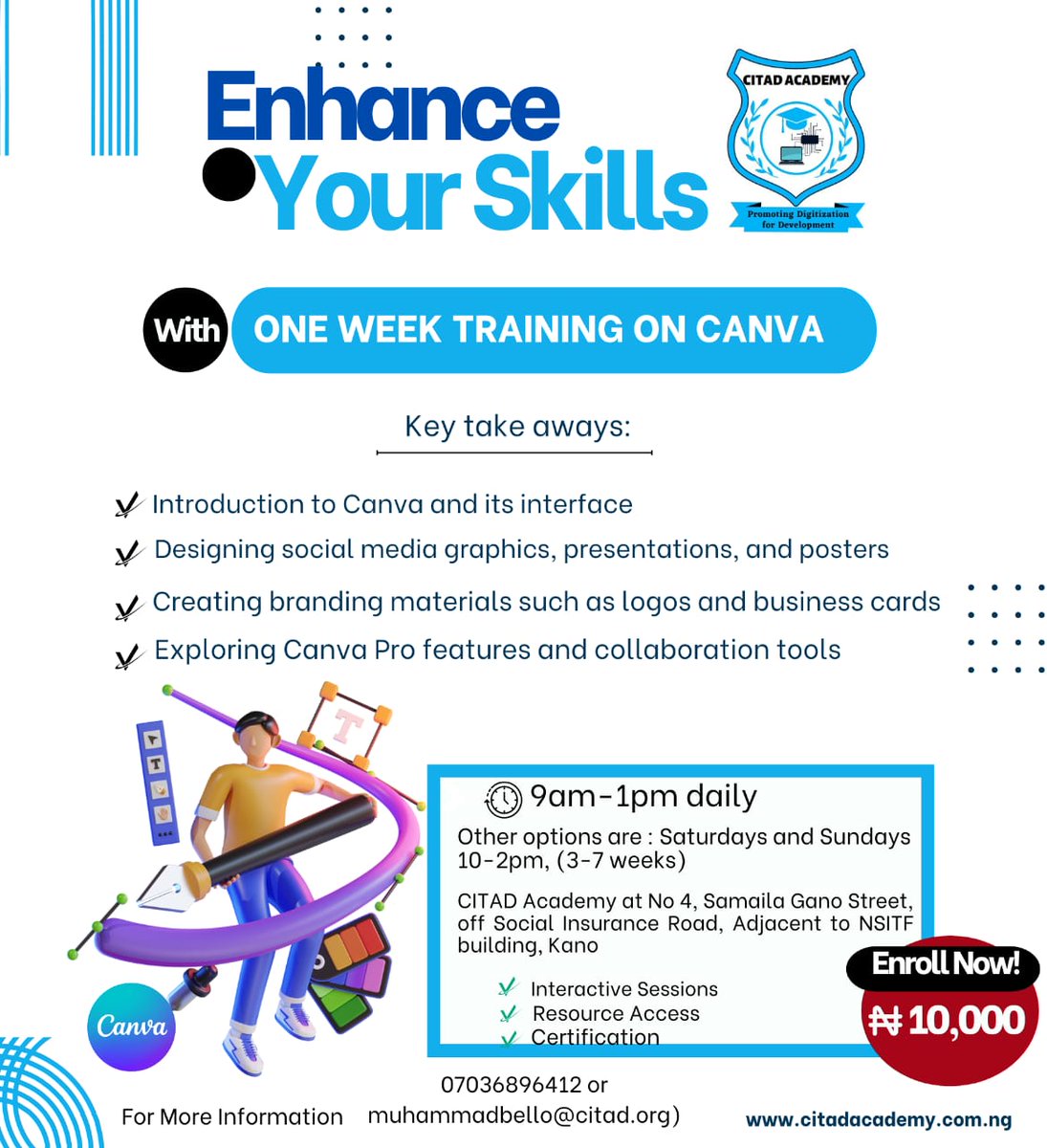 Hurry up and register <a href="/ICTAdvocates/">CITAD</a> <a href="/YZYau/">Yunusa Ya'u</a>  <a href="/Citadacademy/">CITAD Academy</a>