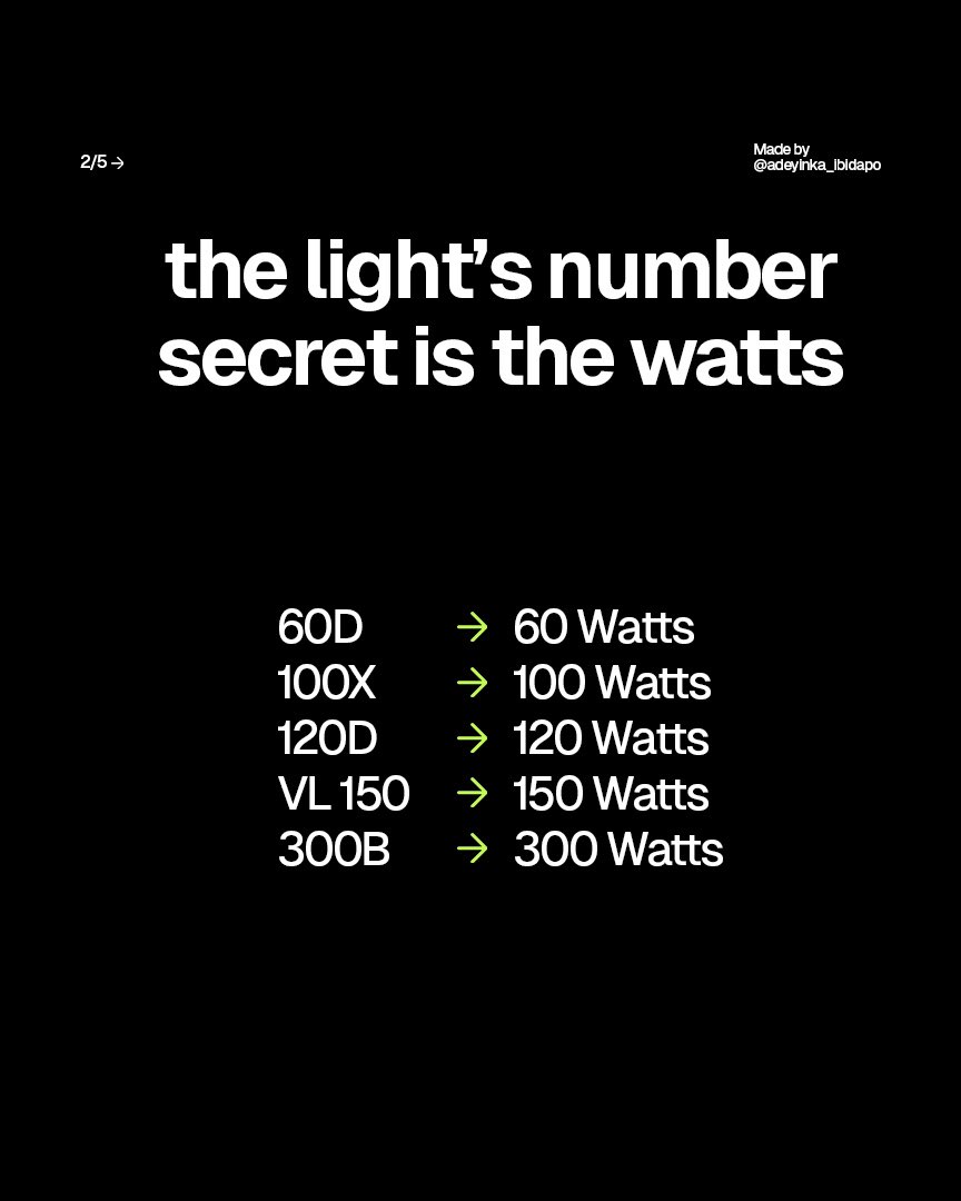 adeyinkaibidapo's tweet photo. This is something super helpful if you have been confused on what lights to use for your content https://t.co/jTpLihSFrI