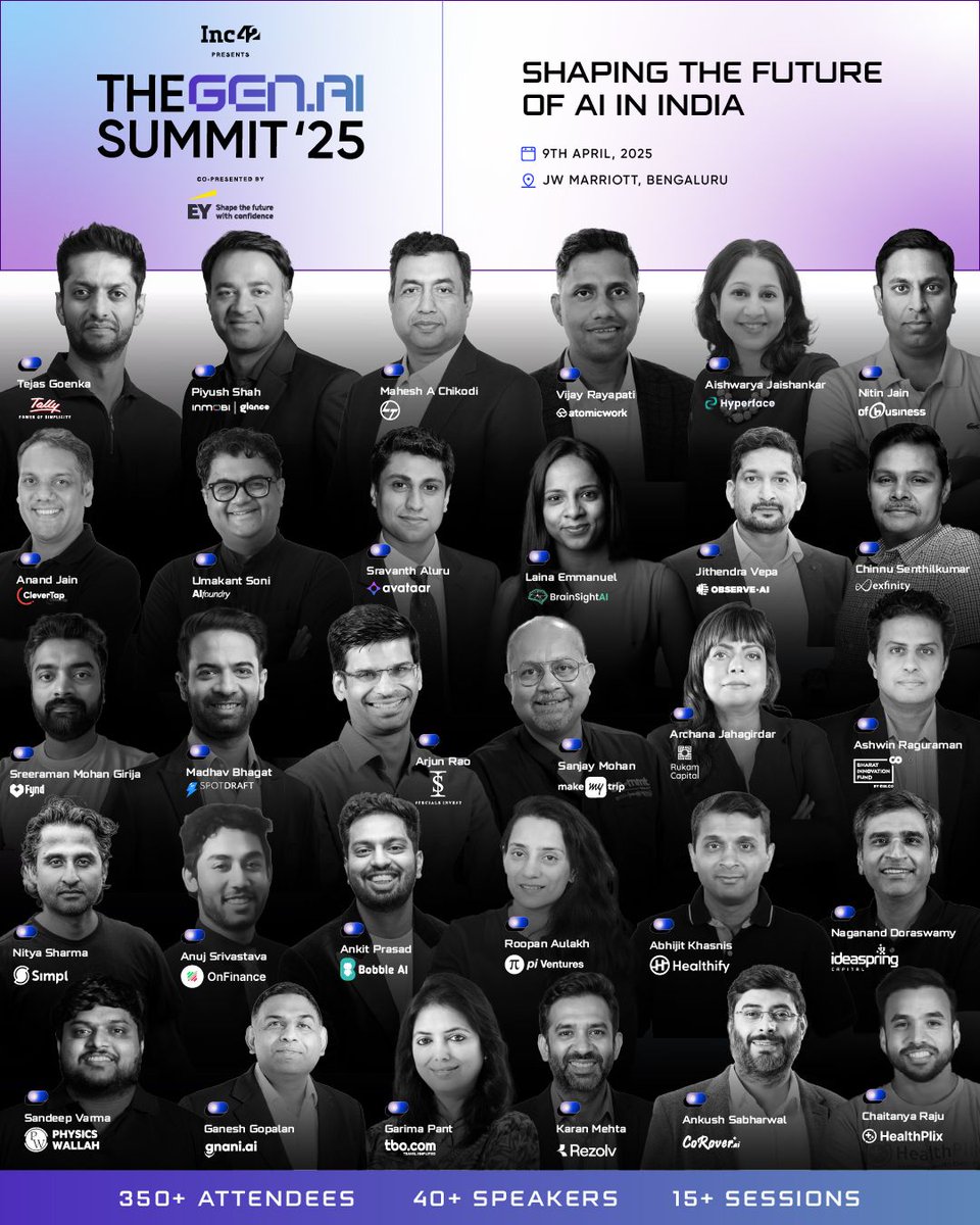 SilverneedleV's tweet image. Excited to see our founders Anuj Srivastava (#OnFinanceAI) &amp;amp; Laina Emmanuel (#BrainSightAI) speak at #TheGenAISummit2025 by @Inc42! Driving real-world #GenAI in #RegTech &amp;amp; #NeuroTech, they&apos;re building bold, scalable solutions for #BFSI &amp;amp; #Healthcare. 

#SilverneedleVentures