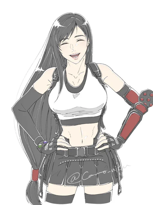 「お仕事お疲れ様!」#ティファ #tifa 
