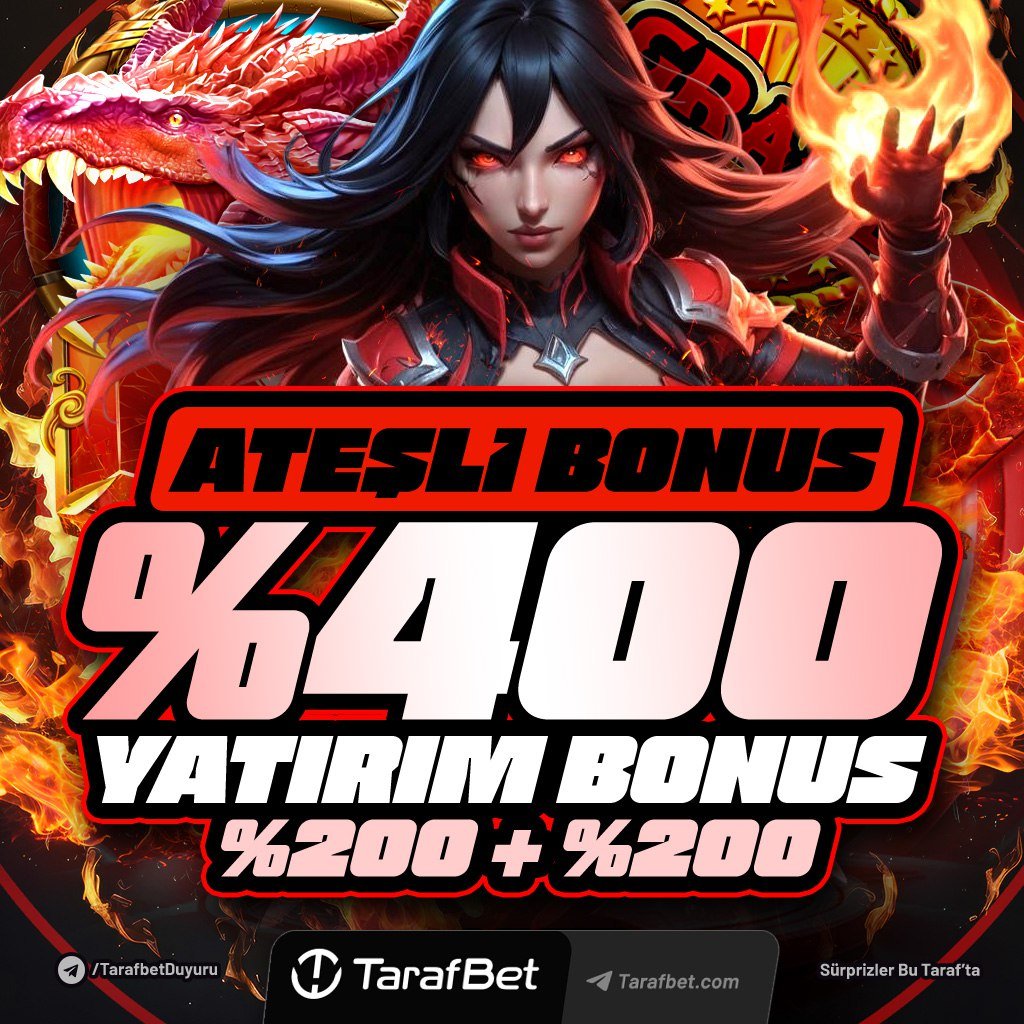 TARAFBET'TE KAR EDENLER ARASINDA YERİNİ AL! 

🔥 %400 Ateşli Yatırım Bonusu! 🔥

🌟 4 Nisanda Yapacağın Minimum Maksimum 1.000 TL Yatırımına ;

⚡️ 2 Defa %200 Yatırım Bonusu ile Fırsatını Alevle !

❤️ Doğru Tarafta Olan Daima Kar Eder !