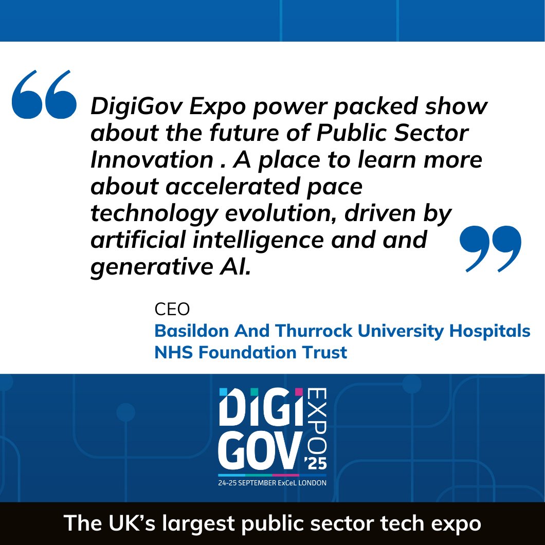 Why do leaders keep coming back to #DigiGovExpo? Their words, not ours. 👀 Check out the buzz, then grab your spot for 2025! #FutureOfTech #GovLeaders

Grab your spot: hubs.la/Q03dFZXT0