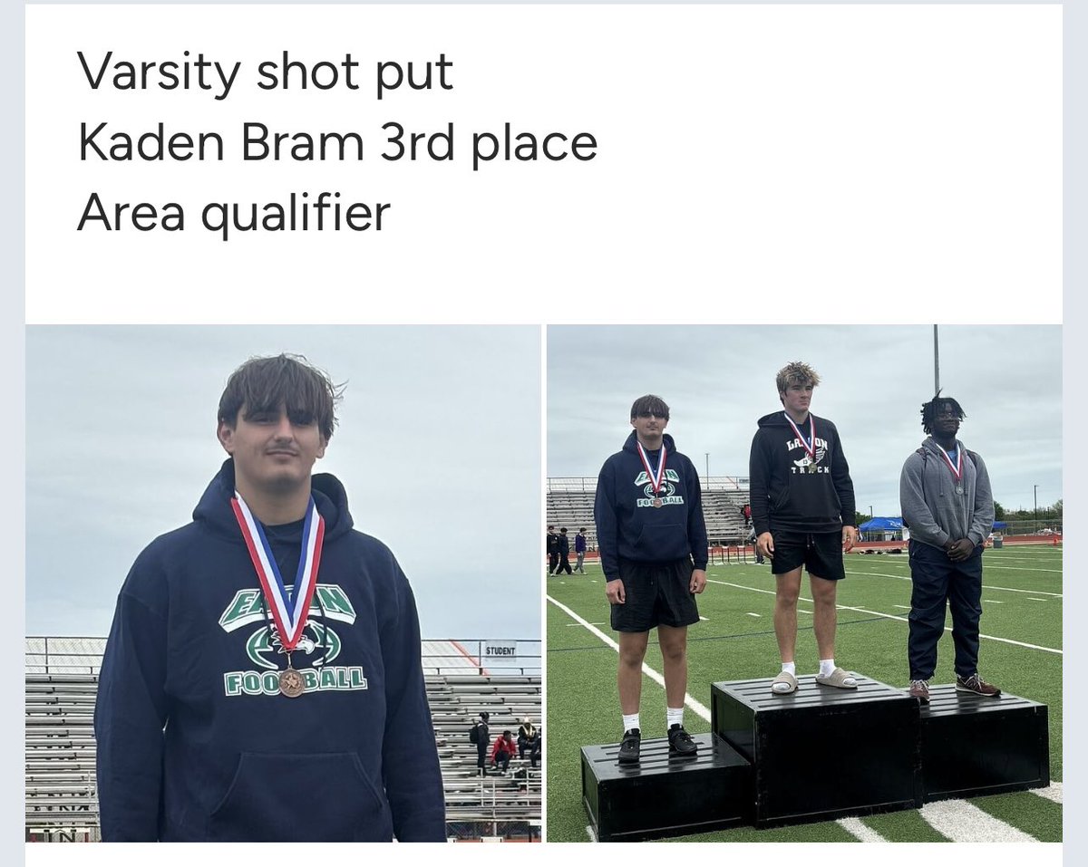 VR Eaton Boys Track and Field tweet media