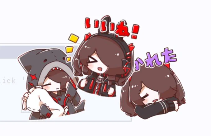 [ぐもちゃんスタンプ] めちゃ前に作ったやつ!!色々落ち着いたら新しいのも描きたい #VTuber