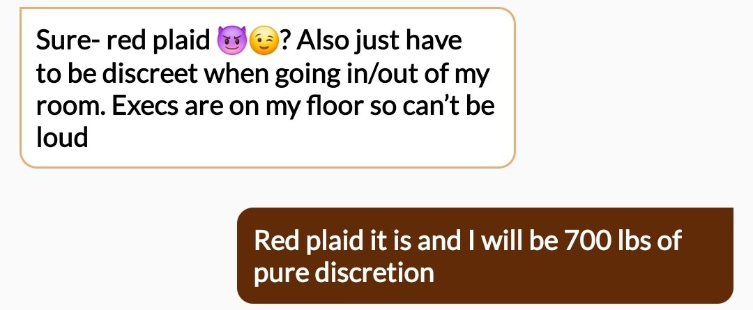 Went out for fun last night and thought you all might enjoy this part of the conversation leading up to the meet up.