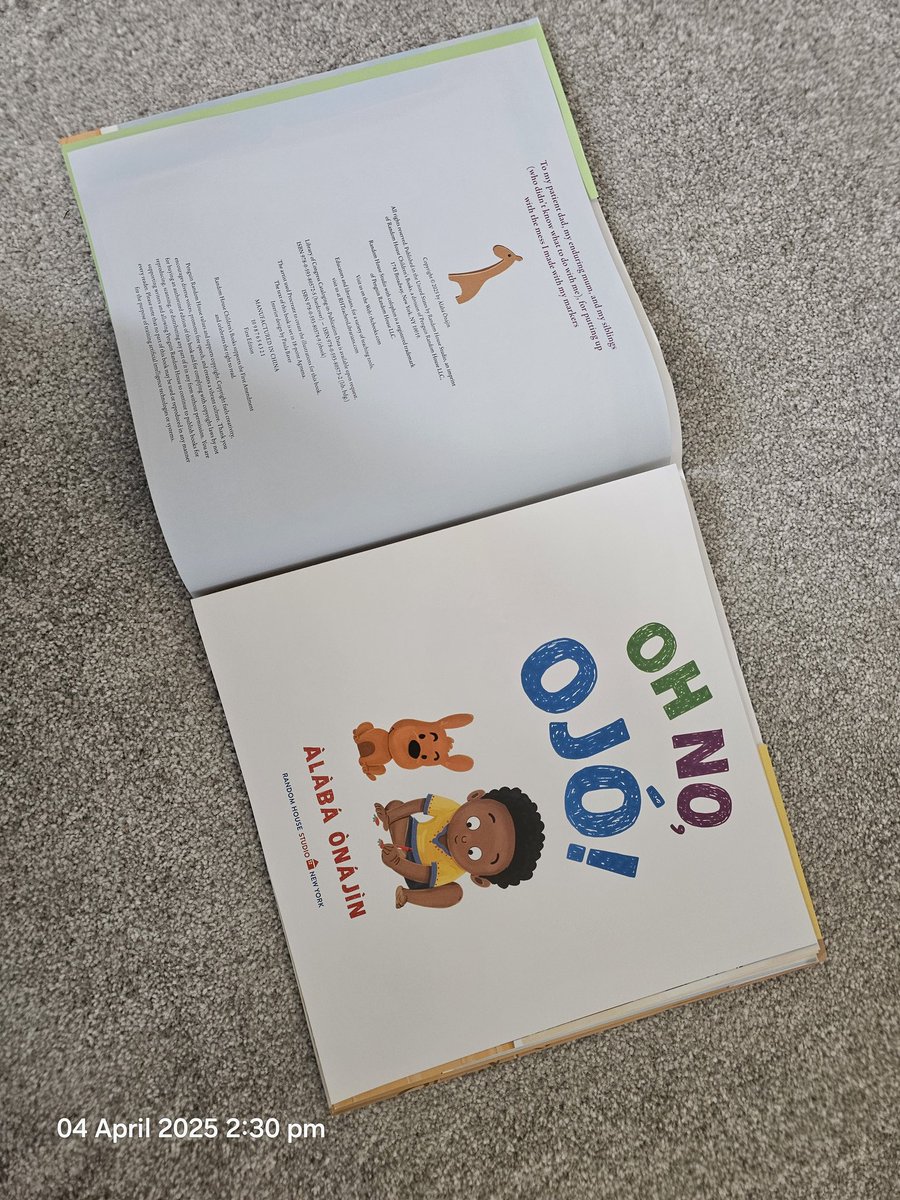 Alabaonajin's tweet image. Got my advance copies of Oh No, Ojo. Absolutely gorgeous!!!
Out in July 2025. @randomhousekids