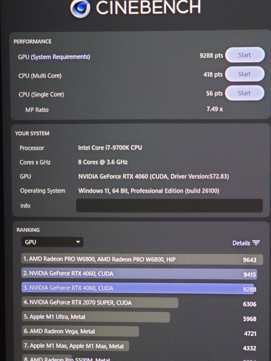 Ichi01I's tweet image. シネベンチ24とFF15ベンチ結果
マルチコア以外のスコアはi7-9700kが良かった
シネベンチのGPUがかなりスコア落ちてたけどFF15ベンチだと約250差でそこまで差がなかった。
意外とゲーム出来るかも？
コレばっかりはやってみるしかないな〜

#XEON　1枚目と3枚目
#i7　　　2枚目と4枚目