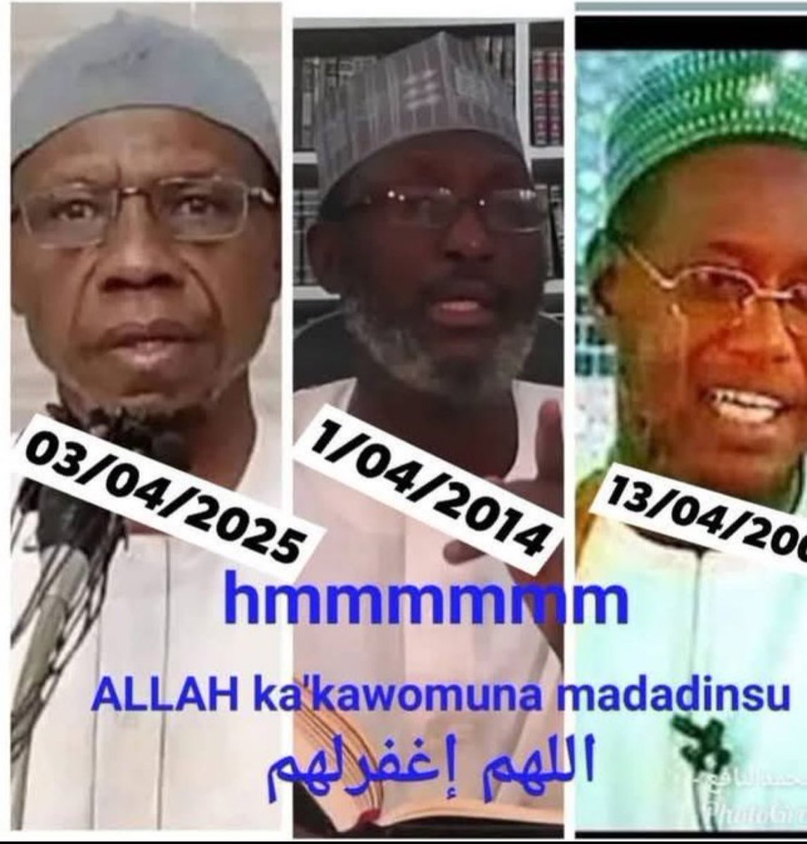 There is something about April…
Allah masu rahama
Allah sa mu haifi magadansu 🙏
