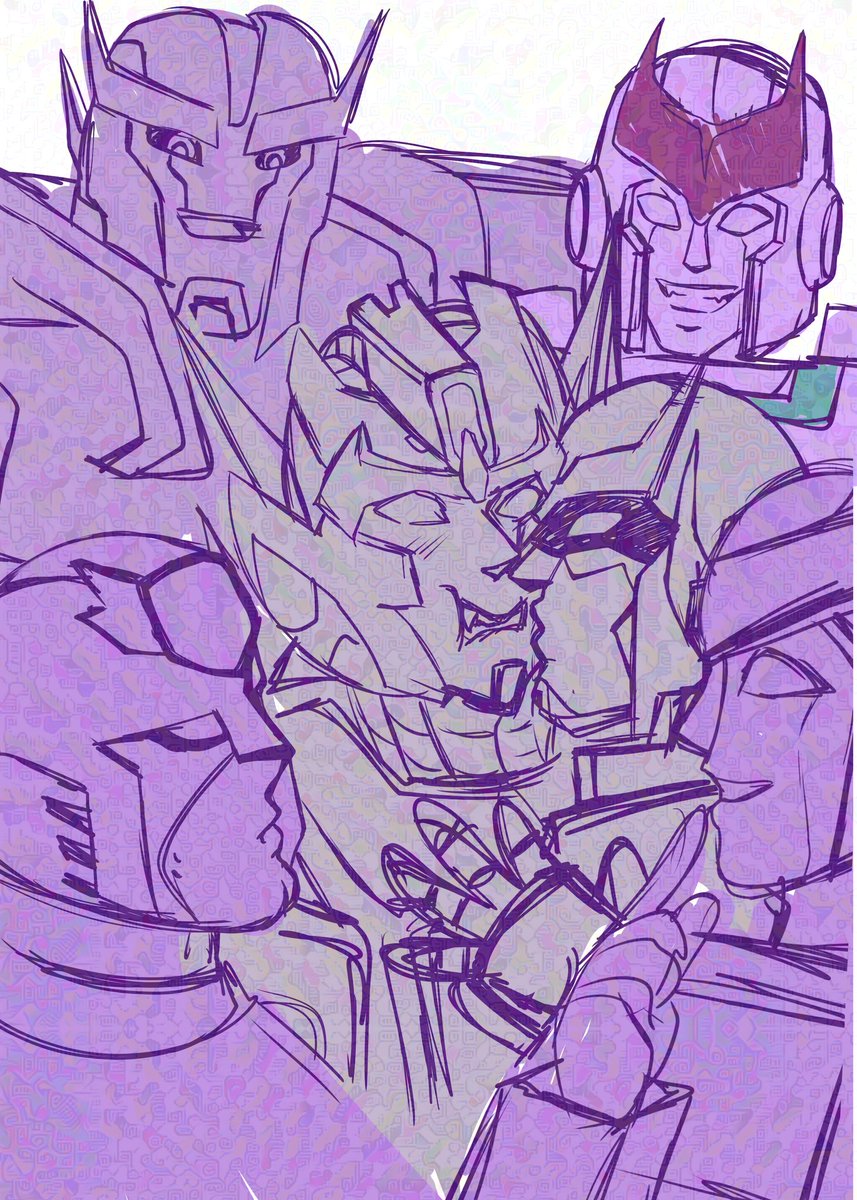 Kidl3t's tweet image. Been seeing this image posted around and decided Deadlock needed this with all the Ratchets of different continuties spoiling him, so have this wip. #WIP #ratchet #deadlock #ratchlock