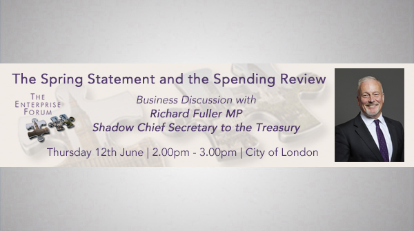 Thurs 12th June: join the <a href="/EntForumUK/">The Enterprise Forum</a> event discussing "The #SpringStatement and the Spending Review" with Richard Fuller MP, Shadow Chief Secretary to the Treasury | City of London <a href="/ZurichInsUK/">Zurich Insurance UK 🇬🇧</a> -&gt; details at #PublicAffairs #stakeholder #events listing: tinyurl.com/4xhsdz3n