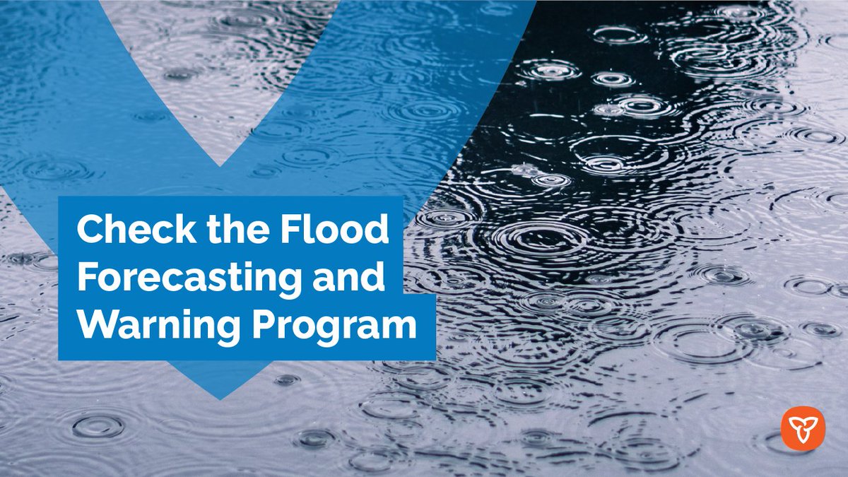 Warm temperatures and heavy rain will accelerate the rate of snowmelt, possibly causing flooding. 

#BePrepared by checking if your area is under a flood watch, warning, or has a shoreline or watershed condition statement.

Learn more: ontario.ca/page/floods#se…