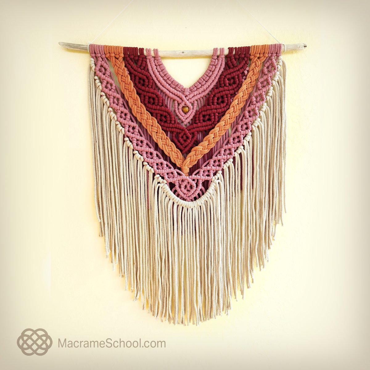 MacrameSchool's tweet photo. Macrame Wall Hanging DIY: https://t.co/Zur0U8ix5h 
🌈 New Tutorial  #macramedecor  #handmade https://t.co/0MuzMLNuaO