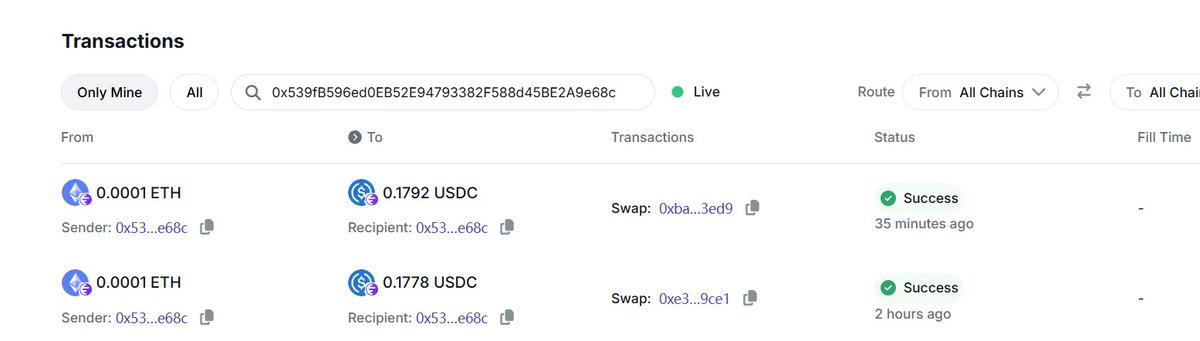 beangege's tweet photo. #DeFiAcademy  @inkonchain   @relayprotocol  so fast and cheap. https://t.co/ut7WQh4cKu