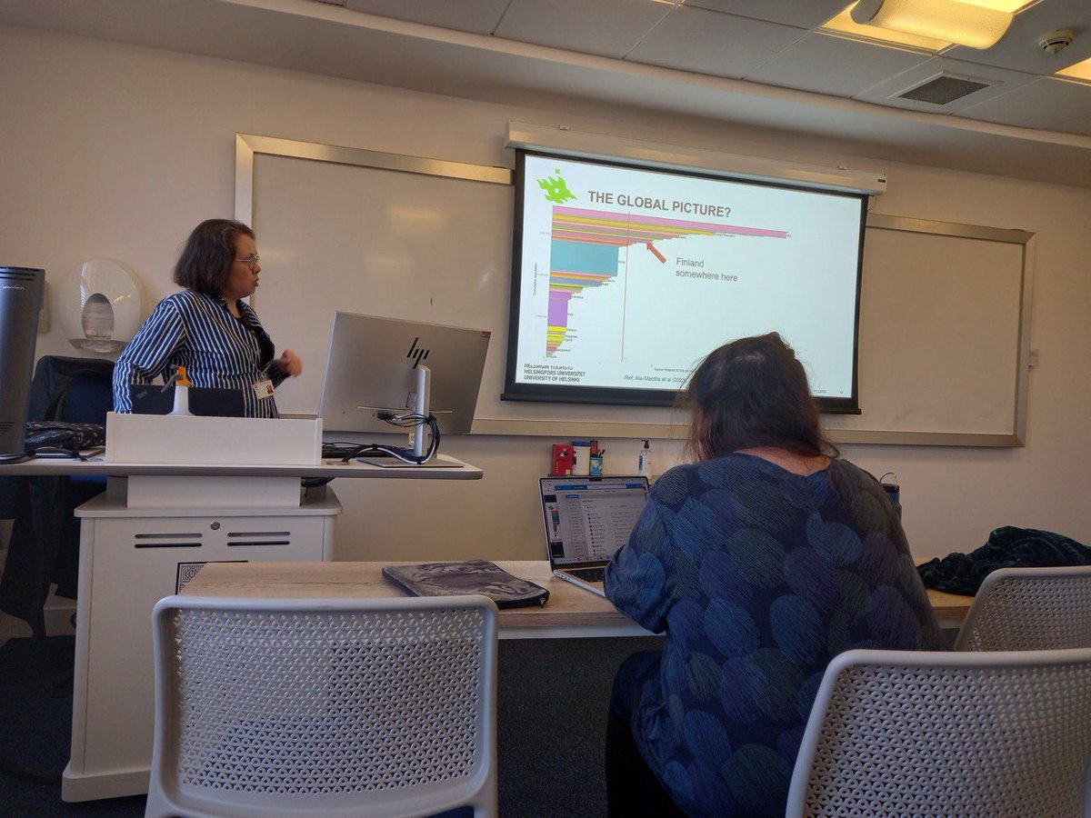 StAndrewsSGSD's tweet image. We’re delighted to host Global Fellow Sanna Ala-Mantila this month! She’s been sharing insights on sustainability, air pollution, and segregation in Helsinki. Sanna is here until the end of next week if you’d like to chat before she returns to Helsinki.