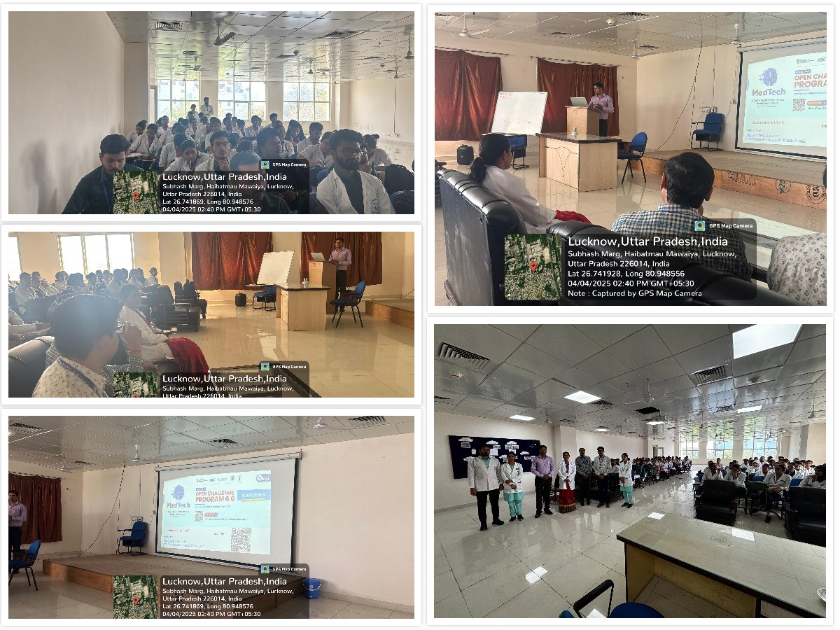 STPI MedTech CoE (@medtechcoe) on Twitter photo 🌟An #outreach #session performed for #OCP6.0 of #MedTechCoE at <a href="/CONSGPGIMS/">COLLEGE OF NURSING, SGPGIMS, LUCKNOW</a>, #SGPGIMS, Lucknow.
To create #awareness about OCP 6.0 & briefed about #offerings of #STPI-#MedTechCoE & engage with aspiring #innovators, #faculties in the #healthcare domain.
<a href="/stpiindia/">STPI</a> <a href="/arvindtw/">Arvind Kumar</a> 🌟An #outreach #session performed for #OCP6.0 of #MedTechCoE at <a href="/CONSGPGIMS/">COLLEGE OF NURSING, SGPGIMS, LUCKNOW</a>, #SGPGIMS, Lucknow.
To create #awareness about OCP 6.0 & briefed about #offerings of #STPI-#MedTechCoE & engage with aspiring #innovators, #faculties in the #healthcare domain.
<a href="/stpiindia/">STPI</a> <a href="/arvindtw/">Arvind Kumar</a>