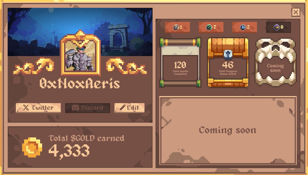 NoxAeris.btc 🧙🏽♂️ (@0xnoxaeris) on Twitter photo I earned $120 worth of $GOLD playing <a href="/DefiDungeons/">Defi Dungeons</a> on my first day.
Despite being an idle RPG, your strategy plays a critical role in maximizing profits.
Here are 7 advanced tips to help you earn more than the average player 🧵 I earned $120 worth of $GOLD playing <a href="/DefiDungeons/">Defi Dungeons</a> on my first day.
Despite being an idle RPG, your strategy plays a critical role in maximizing profits.
Here are 7 advanced tips to help you earn more than the average player 🧵
