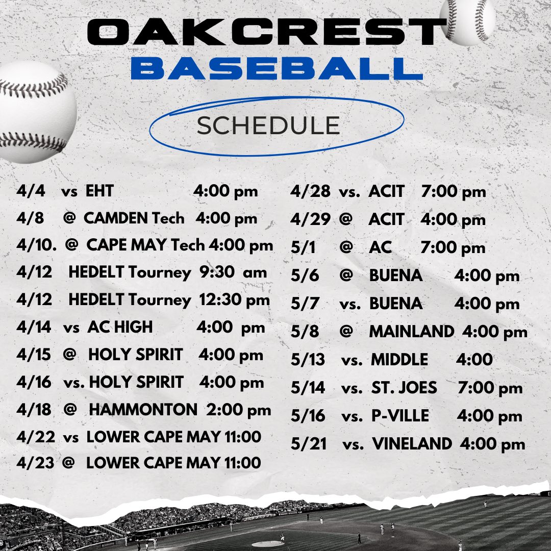 Oakcrest Baseball 2026 tweet media