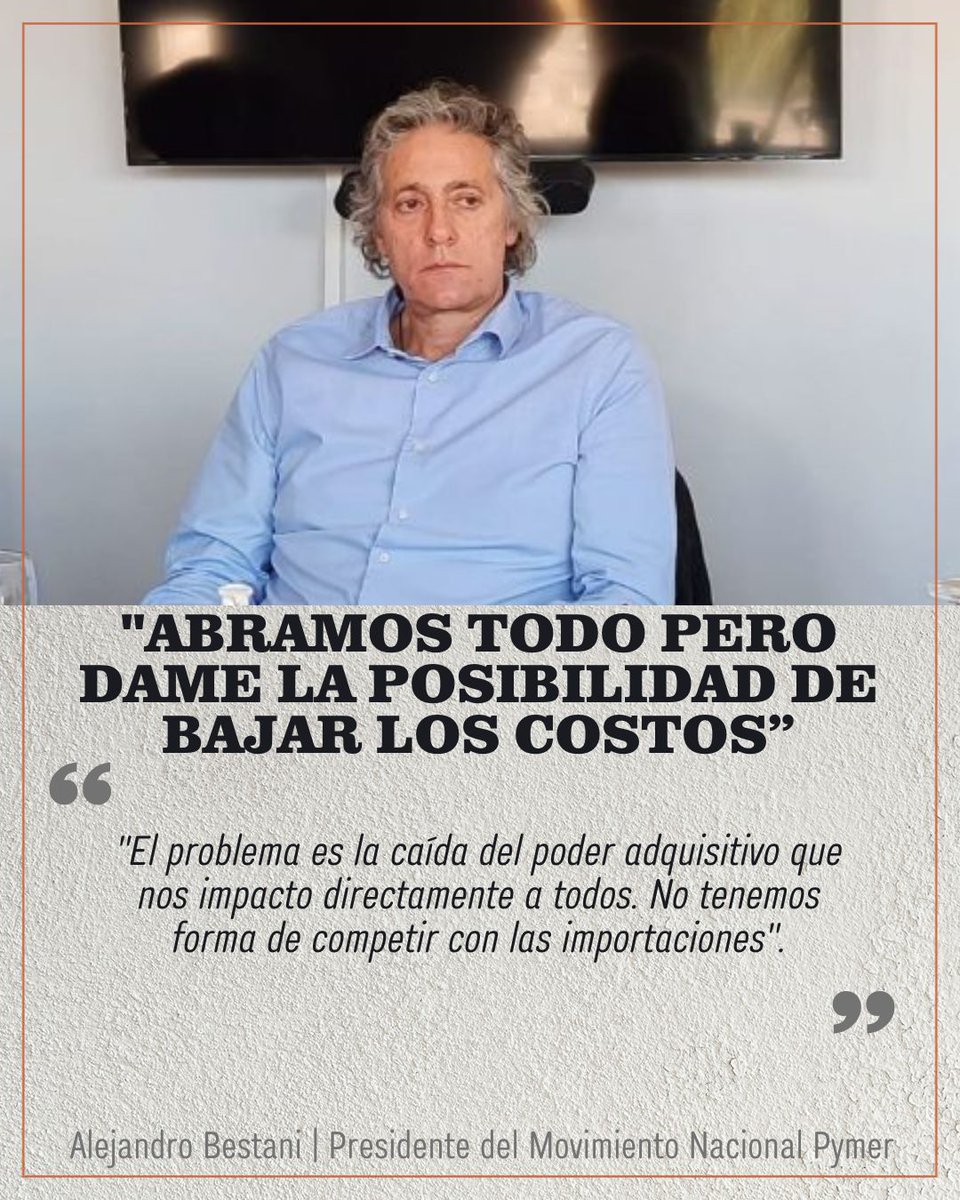 #221Radio | #FrecuenciaPymes

🗣️ Reviví la entrevista a Alejandro Bestani  <a href="/BestaniAle/">Ale Bestani</a>, presidente del Movimiento Nacional Pyme (<a href="/MonapyAr/">Monapy</a>)

Escuchala acá: 👇
221radio.com.ar/alejandro-best…
