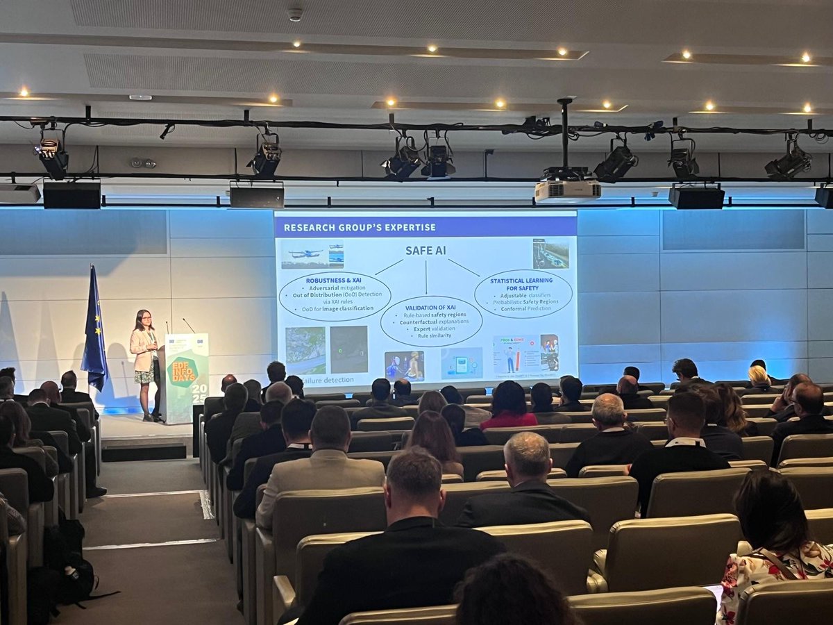 Sara Narteni ha partecipato agli European Defence   Fund #EDFInfo days 2025 a Bruxelles presentando le attività <a href="/IeiitC/">IEIIT CNR</a> in ambito di affidabilità e sicurezza dell’ #AI #EUDefenceIndustry #safeAI #trustworthyAI
<a href="/CNRsocial_/">CNR Consiglio Nazionale delle Ricerche</a>