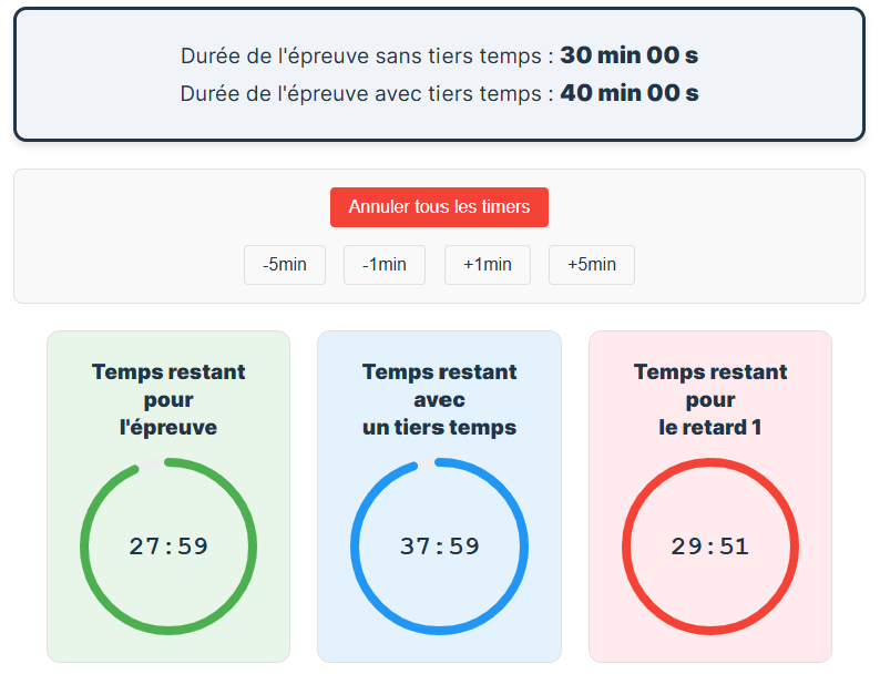 🆕 La minuterie pour vos évaluations 🧮⌛
🎯 Affichage du temps restant
⚙️ Gestion du tiers temps &amp; départs décalés
🖥️ Mode plein écran pour la vidéoprojection
✅ Simple, ergonomique
🔗…uation-3e19cd.forge.apps.education.fr
#education #évaluation #professeur #outilnumérique <a href="/boltdotnew/">bolt.new</a>