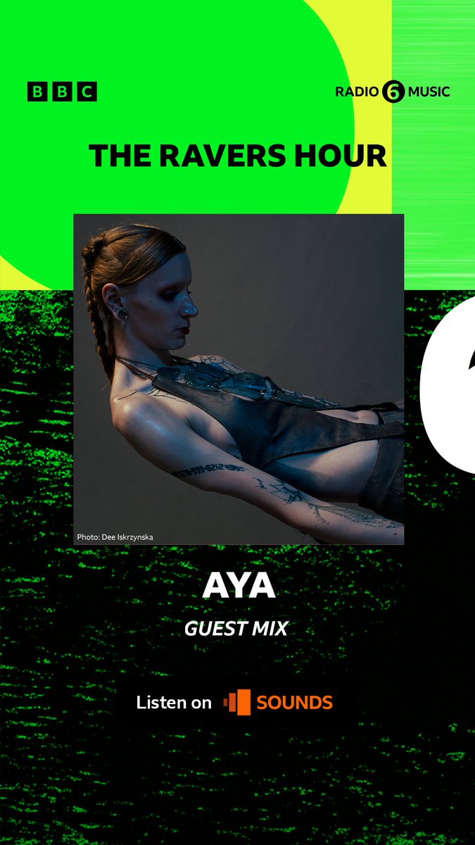 Between 11-12 GMT tonight <a href="/aya_yco/">🕳</a> is the special guest DJ for @tomravo 's ravers hour on @bbc6music - listen live or back @bbcsounds .
bbc.co.uk/programmes/m00…