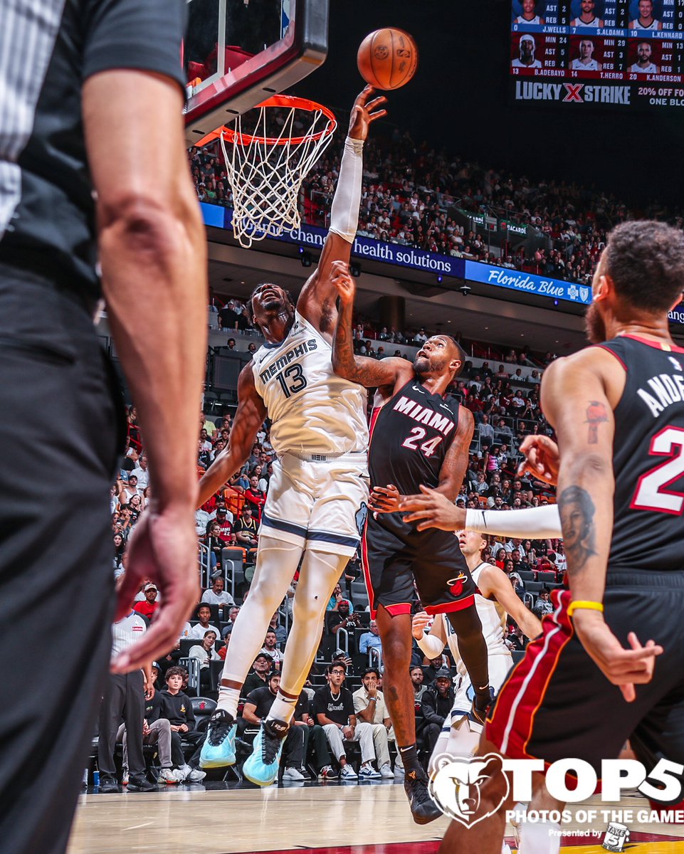 Memphis Grizzlies (@memgrizz) on Twitter photo 📸 Top Moments from Miami. You pick your favorite 5 🔥 presented by <a href="/Take5_OilChange/">Take 5 Oil Change</a> 😮💨 📸 Top Moments from Miami. You pick your favorite 5 🔥 presented by <a href="/Take5_OilChange/">Take 5 Oil Change</a> 😮💨