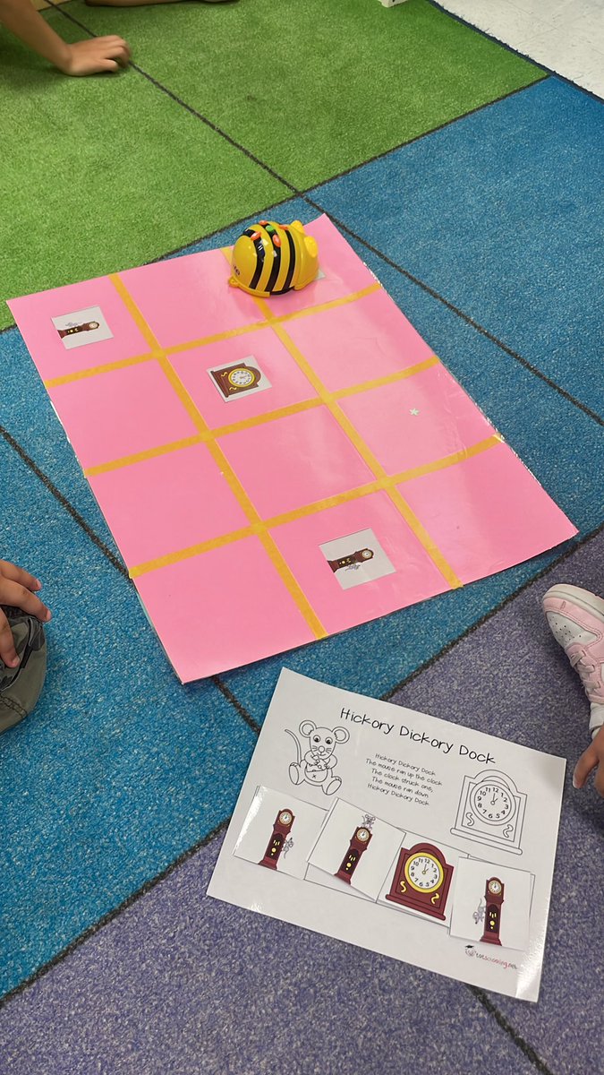 Student used BeeBots to code a nursery rhyme. We also talked about the difference between sharing vs taking turns. <a href="/NISDMichael/">Michael Elementary</a> <a href="/NISDSTEMLabs/">NISD STEM Labs</a>