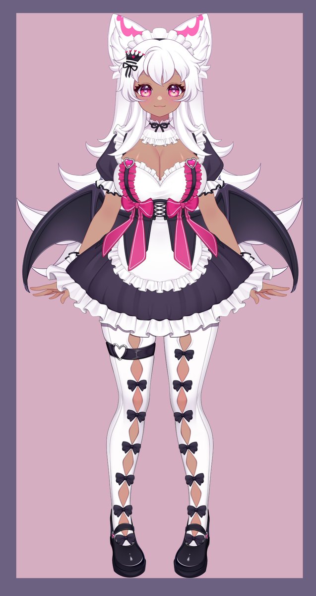 Finished <a href="/RuvyFloof/">₊‧°𐐪♡RuvyFloof♡𐑂°‧₊ 🇩🇪🇺🇲</a> 's super cute new maid outfit 🩷
Thank you for commissioning us again!