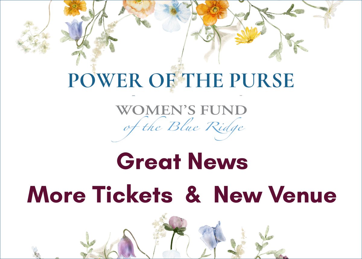 WFBlueRidge's tweet photo. We heard you, and we're thrilled to announce we've increased our event capacity and reopened ticket sales!

To accommodate everyone, we're moving to a larger venue:
The Holmes Convocation Center
111 Rivers St.
Boone, NC 28608

Get your tickets now: https://t.co/GxNr8dPOnL https://t.co/oznCsnVX1X