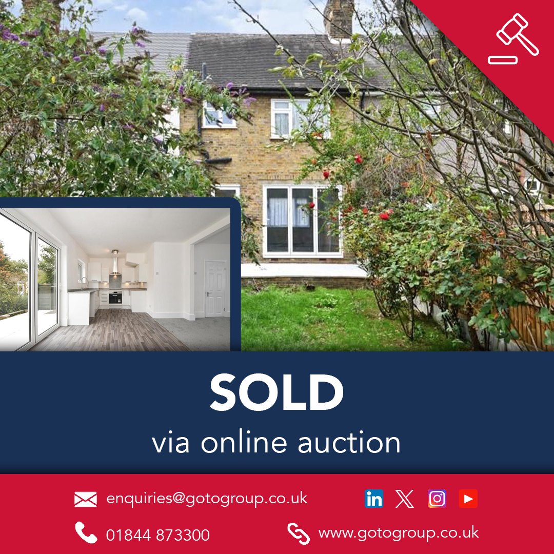 🏠Property of the week &gt;&gt; This lovely 3 bed home wasn’t getting any interest. Until GOTO put it up for auction and sold it for their full asking price. Auctions are ideal for aged stock that need bigger exposure. 

#GOTOGroup #OnlineAuction #CaseSudy