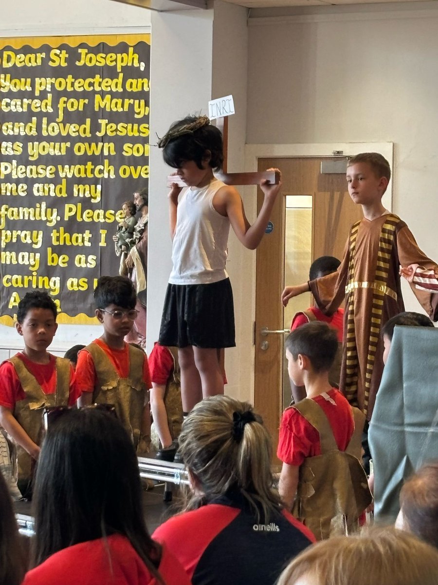 Congratulations to Year 4 who led us in The Way of the Cross. It was beautiful. The children acted, read and sang brilliantly. It was very moving.