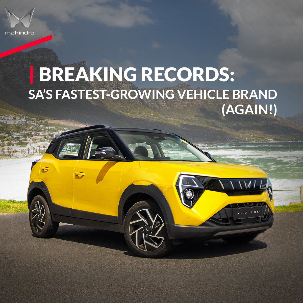 Mahindra_SA's tweet image. Mahindra has done it again — breaking every record on the books with 2,253 vehicles sold in March alone. That’s nearly 40% higher than our previous best, making us the fastest-growing vehicle brand in South Africa yet again.

Read more: shorturl.at/E82A9

#MahindraSA