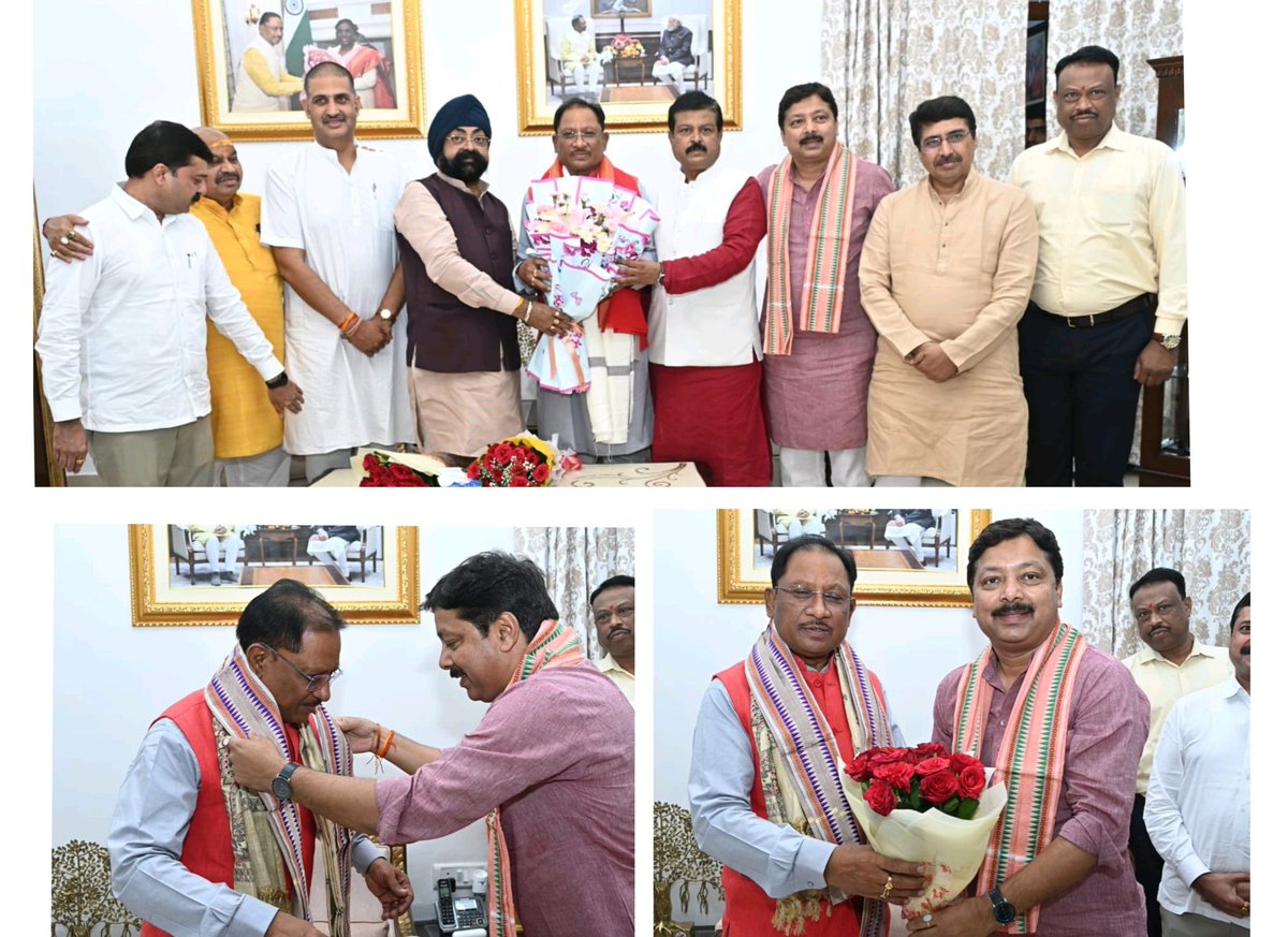 Anurag Singh Deo (@anuragsinghdeo3) on Twitter photo लोकप्रिय मुख्यमंत्री मा . <a href="/vishnudsai/">Vishnu Deo Sai</a> जी से भेंट कर चैयरमैन छत्तीसगढ़ हाउसिंग बोर्ड के पद पर नियुक्त किये जाने हेतु आभार धन्यवाद ज्ञापित किया ,निश्चित रूप से मा मुख्यमंत्री जी के नेतृत्व में सुशासन अभियान के अंतर्गत हाऊसिंग फ़ॉर आल के सपने को साकार बनाने पुरी ऊर्जा से काम करेंगे लोकप्रिय मुख्यमंत्री मा . <a href="/vishnudsai/">Vishnu Deo Sai</a> जी से भेंट कर चैयरमैन छत्तीसगढ़ हाउसिंग बोर्ड के पद पर नियुक्त किये जाने हेतु आभार धन्यवाद ज्ञापित किया ,निश्चित रूप से मा मुख्यमंत्री जी के नेतृत्व में सुशासन अभियान के अंतर्गत हाऊसिंग फ़ॉर आल के सपने को साकार बनाने पुरी ऊर्जा से काम करेंगे