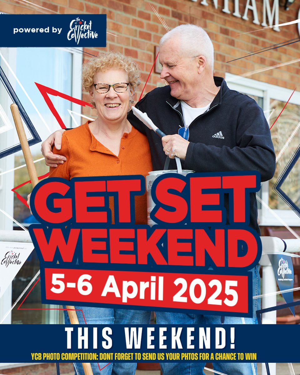 The Get Set Weekend has arrived! 🏏

Clubs nationwide are coming together this weekend to prepare for the season and celebrate the amazing people behind the game. Whether you're a player, volunteer, or supporter, it's all about teamwork and dedication!

From freshening up your