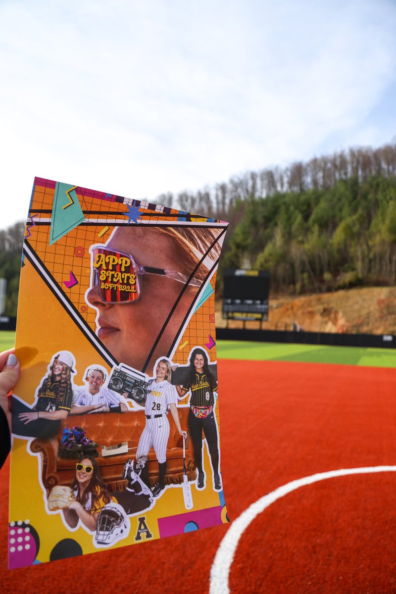 Join us at Sywassink/Lloyd Family Stadium today at noon and get a free 90s-themed App State Softball poster! 

#OTM