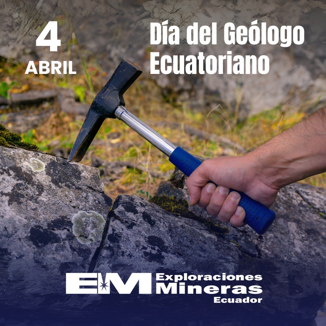 emsaec's tweet photo. Estudiamos la tierra para convertir nuestros recursos naturales en progreso y bienestar. #DíaDelGeólogoEcuatoriano #4A #Geología #Progreso #Bienestar #Geólogo https://t.co/G028TMOhZS