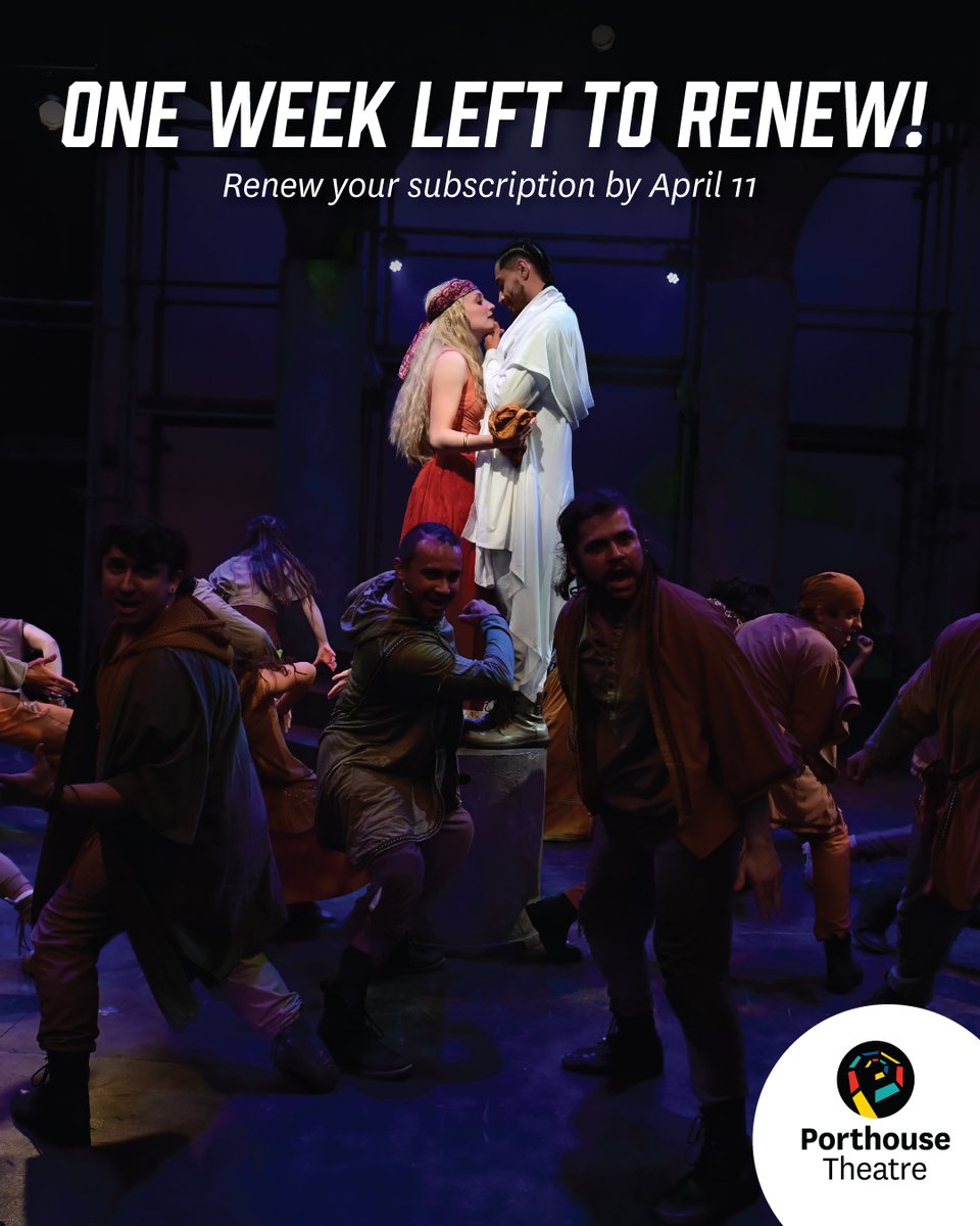 Current subscribers, there is one week left to renew!

Renew your subscription by April 11. For more information visit bit.ly/3TY5MDe