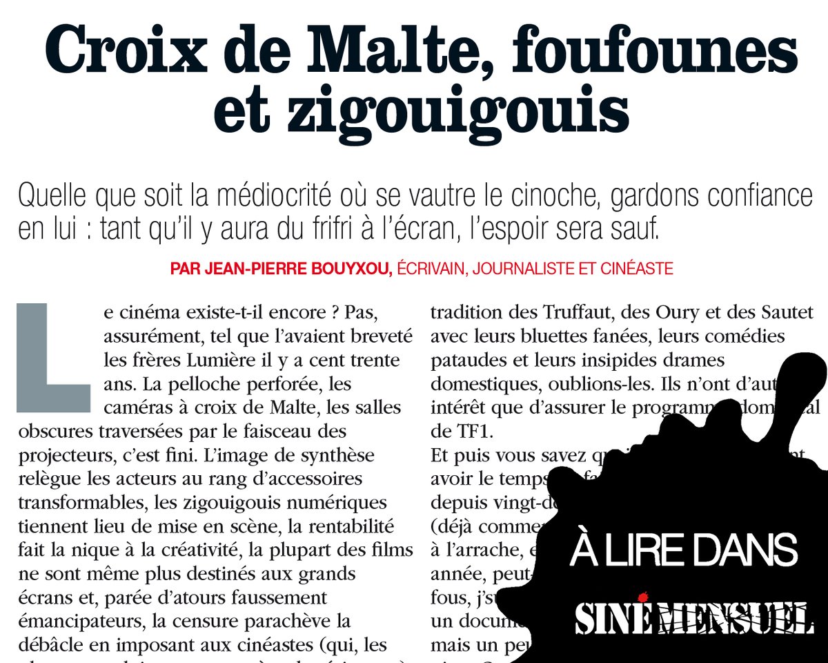 L'ARTICLE DU JOUR, PAR BOUYXOU !
À retrouver dans le n° 149 de Siné Mensuel, en kiosque.

#dessin #humour #presse #satire #Siné #dernierpourlaroute