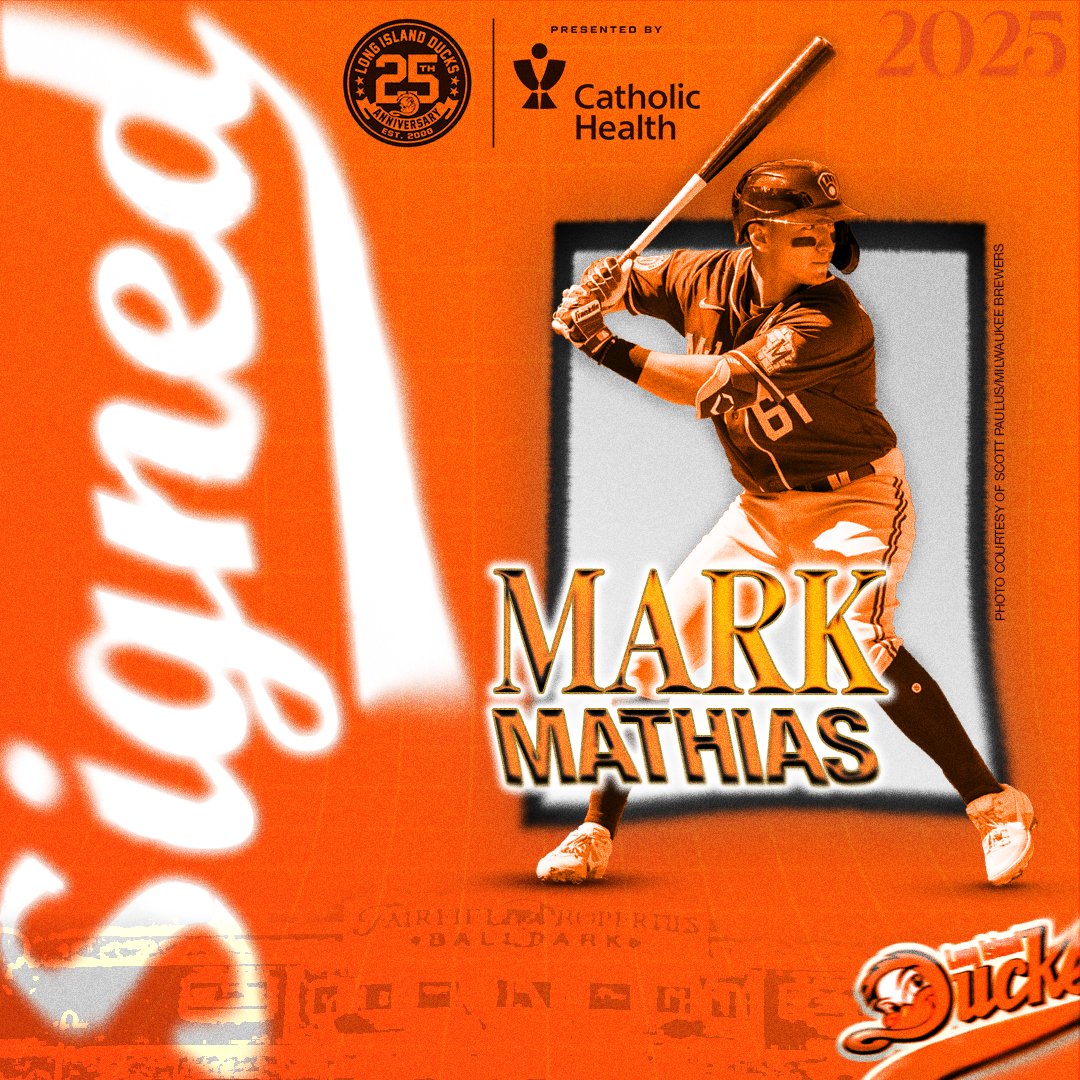 Long Island Ducks (@liducks) on Twitter photo ๐จ PLAYER SIGNING! ๐จ
<a href="/MLB/">MLB</a> veteran infielder Mark Mathias has joined the Flock! The two-time <a href="/MiLB/">Minor League Baseball</a> Organization All-Star has three seasons of Major League experience with the <a href="/Brewers/">Milwaukee Brewers</a>, <a href="/Rangers/">Texas Rangers</a>, <a href="/Pirates/">Pittsburgh Pirates</a> and <a href="/SFGiants/">SFGiants</a>.
๐ฐ: liducks.com/ducks-sign-mlbโฆ ๐จ PLAYER SIGNING! ๐จ
<a href="/MLB/">MLB</a> veteran infielder Mark Mathias has joined the Flock! The two-time <a href="/MiLB/">Minor League Baseball</a> Organization All-Star has three seasons of Major League experience with the <a href="/Brewers/">Milwaukee Brewers</a>, <a href="/Rangers/">Texas Rangers</a>, <a href="/Pirates/">Pittsburgh Pirates</a> and <a href="/SFGiants/">SFGiants</a>.
๐ฐ: liducks.com/ducks-sign-mlbโฆ