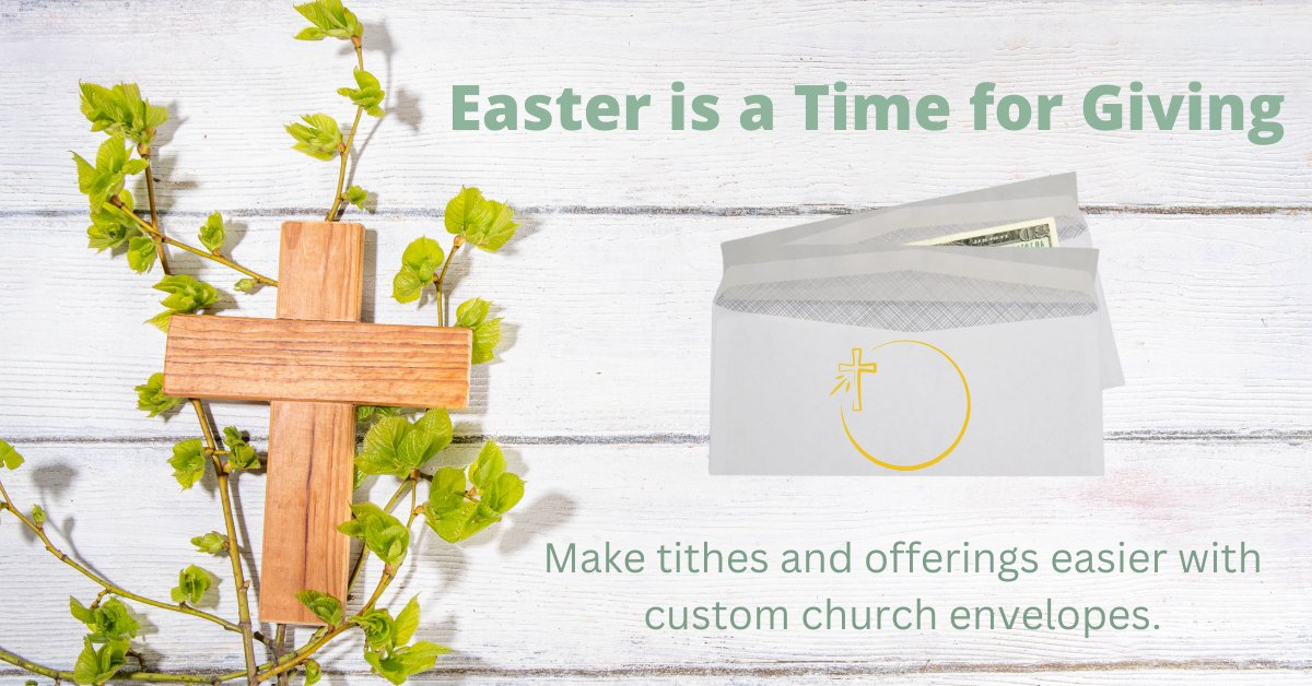 LetterJacketEnv's tweet image. Easter is a time for renewal and giving. Make tithes and offerings easier for your congregation with custom church envelopes designed for this sacred season.

bit.ly/3Belbu3

#EasterGiving #Church