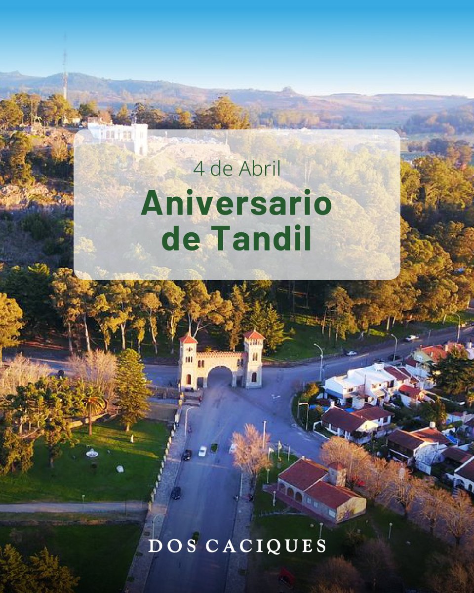 ¡Feliz 202° aniversario, #Tandil!

Desde Dos Caciques, celebramos esta tierra de historia, trabajo y tradición. Orgullosos de ser parte de su crecimiento, seguimos apostando a su campo con pasión y compromiso. ¡Por muchos años más cultivando juntos! 🌾💚