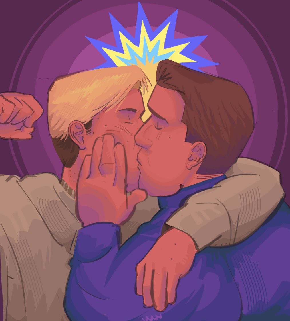 slowmo_yo_yo's tweet photo. Kiss kiss kiss!! #chuckwill #goodwillhunting https://t.co/HEdHsPB08w