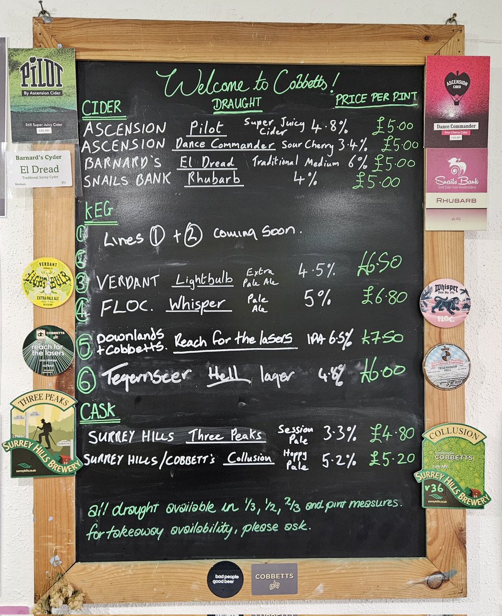 Cobbetts Beer Board (@beerblackboard) on Twitter photo 