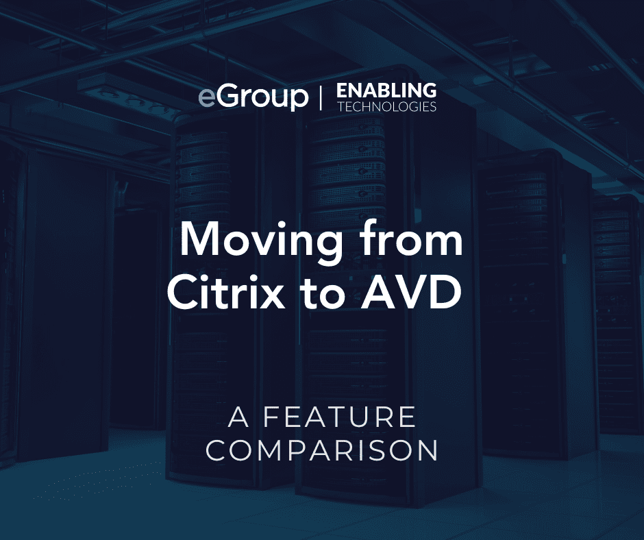eGroup_Inc's tweet image. #Citrix costs rising? Complexity creeping in?

You’re not alone. Many organizations are reevaluating their #VDI strategy—&amp;amp; @Microsoft's #AzureVirtualDesktop with @GetNerdio is quickly emerging as the smarter, simpler path forward.

Learn More Here 🔗 
bit.ly/4hZuwF2