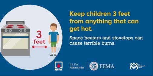Sparky_Fire_Dog's tweet image. Keep children 3 feet away from anything that can get hot, like stovetops, ovens, or grills. Teaching them about cooking safety can help prevent accidents and keep everyone safe.
Learn more about cooking safety here: nfpa.social/4iQWu7p
#FireSafety #CookingSafety