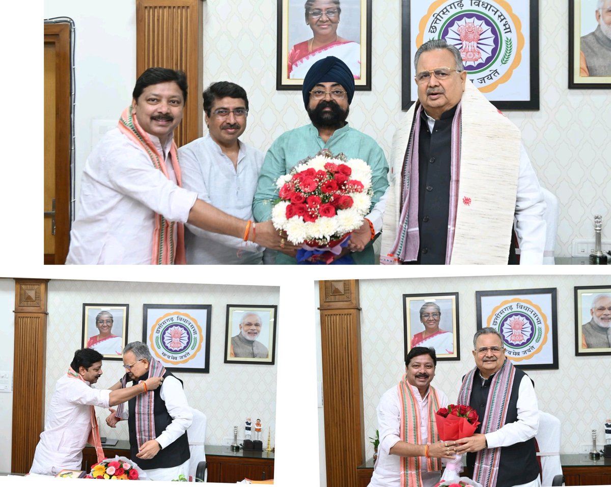 Anurag Singh Deo (@anuragsinghdeo3) on Twitter photo पूर्व मुख्यमंत्री , छत्तीसगढ़ विधानसभा के अध्यक्ष जनप्रिय नेता श्रधेय <a href="/drramansingh/">Dr Raman Singh</a> जी से भेंट कर आशीर्वाद प्राप्त किया एवं नवींन जिम्मेदारी हेतु मार्गदर्शन प्राप्त किया l
<a href="/BJP4CGState/">BJP Chhattisgarh</a> <a href="/NitinNabin/">Nitin Nabin</a> पूर्व मुख्यमंत्री , छत्तीसगढ़ विधानसभा के अध्यक्ष जनप्रिय नेता श्रधेय <a href="/drramansingh/">Dr Raman Singh</a> जी से भेंट कर आशीर्वाद प्राप्त किया एवं नवींन जिम्मेदारी हेतु मार्गदर्शन प्राप्त किया l
<a href="/BJP4CGState/">BJP Chhattisgarh</a> <a href="/NitinNabin/">Nitin Nabin</a>