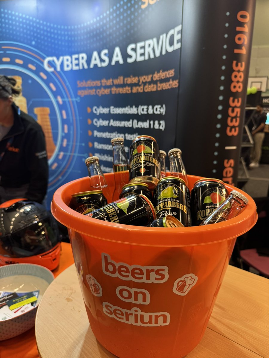 From cyber to cider! Interested? Last few remaining.. if you’re at #LBE2025 get yourself over to see us 🔐🍺😁